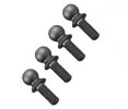 3RACING Cero Suspension Pivot Ball With Screw 8mm x 5.2mm (Steel) - SAK-C138C