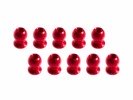 3RACING 5.8MM Hex Ball Stud L=5 (10 pcs) - Red - 3RAC-BS58H5/RE