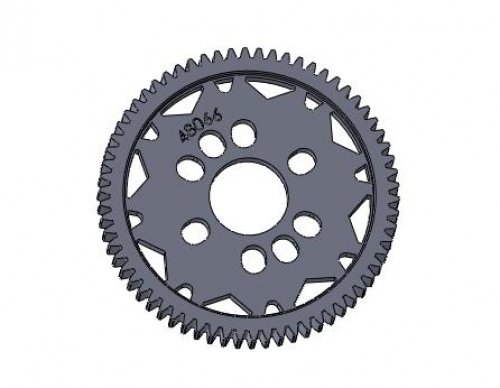 3RACING 48 Pitch Spur Gear 66T Ver.3 - 3RAC-SG4866/V3