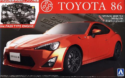 Aoshima (#AO-00760) - 1/24 Toyota 86 2012 w/Engine Toyota GT86/Scion FR-S