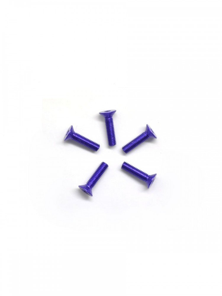 Arrowmax AM-14CS3012-P Aluminium Screw Allen Countersunk M3x12 Purple (7075) (5)