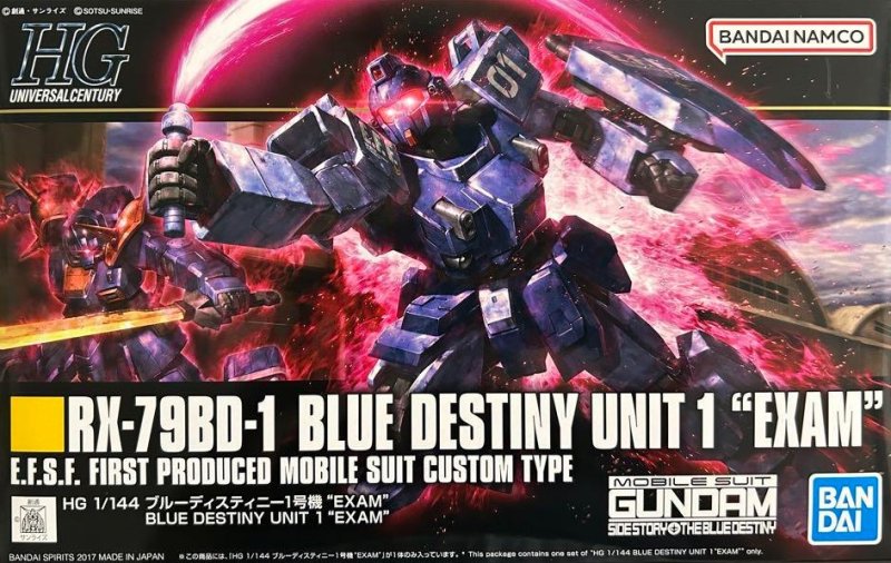 Bandai 5058268 - HGUC 1/144 HG RX-79BD-1 Blue Destiny Unit 1 Exam