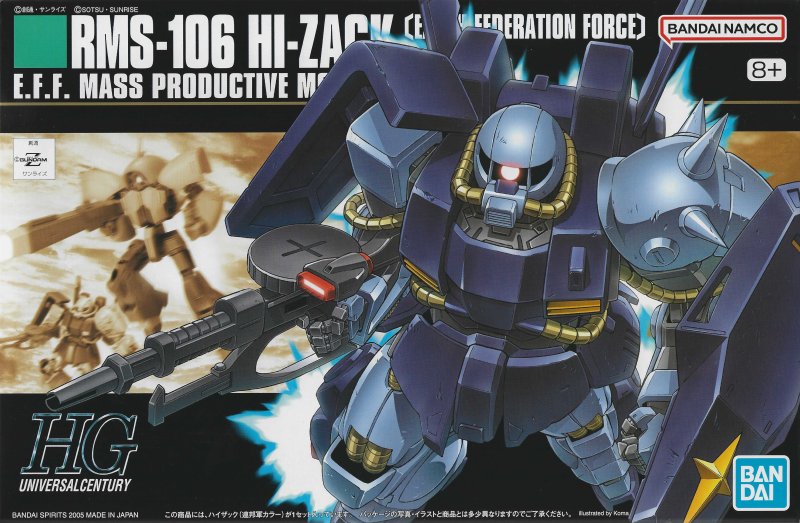 Bandai 5060659 - HGUC 1/144 RMS-106 Hi-Zack (Earth Federation Force) #055