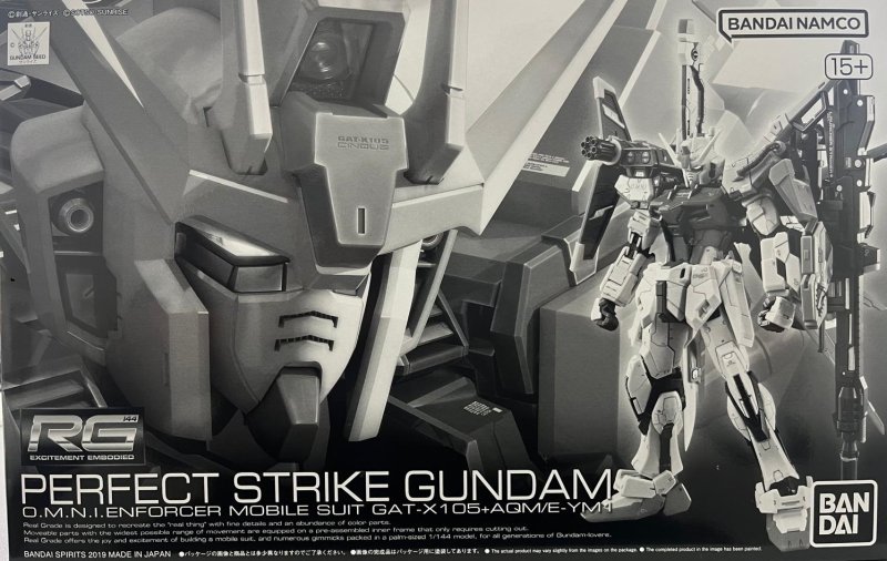 Bandai 5058086 - RG 1/144 GAT-X105+AQM/E-YM1 Perfect Strike Gundam