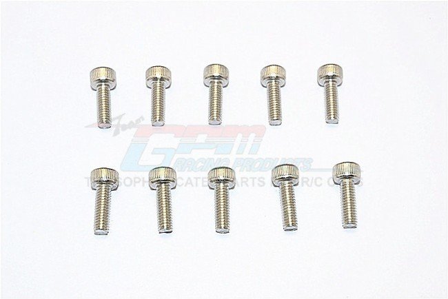 SUS304 Stainless Steel Cap Head Socket Screws M4x15mm - 10pcs - GPM SUS4X15