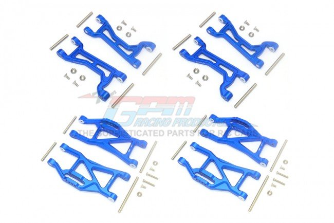 TRAXXAS MAXX MONSTER TRUCK Aluminium Front+Rear Upper+Lower Arms - 56pc set - GPM TXMS5455