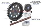 TRAXXAS XRT 8S 40CR Carbon Steel M1.5 Spur Gear 33T + Motor Gear 18T - GPM TXM1833TS