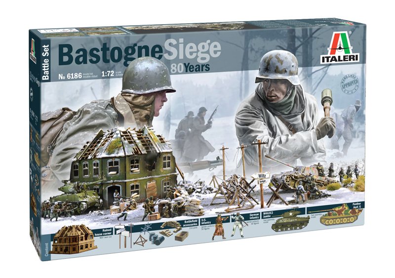 Italeri 6186 - 1/72 Bastogne Siege Battle Set 80 Years Edition