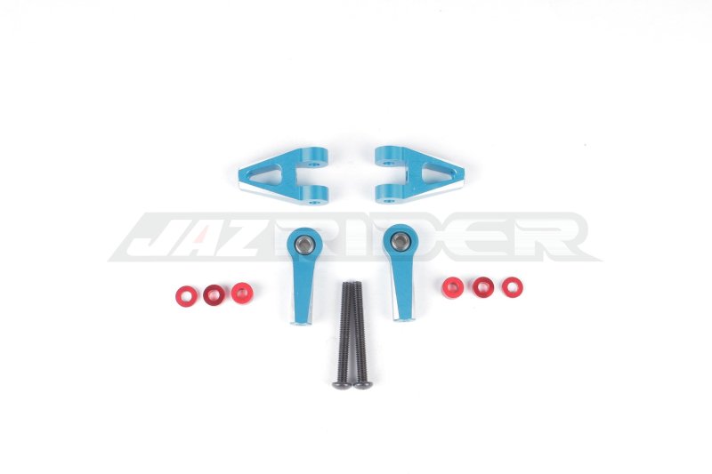 Kyosho Fazer Mk2 FZ02 Aluminum Rear Upper Suspension Arm Set (Blue)