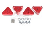 Tamiya Hotshot, Super Hotshot Aluminum Wheel Hub Adapter (4pcs,Red)