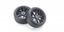 Kyosho FATH701BKM - Premounted TC Tire FZ02 (M/2pcs)