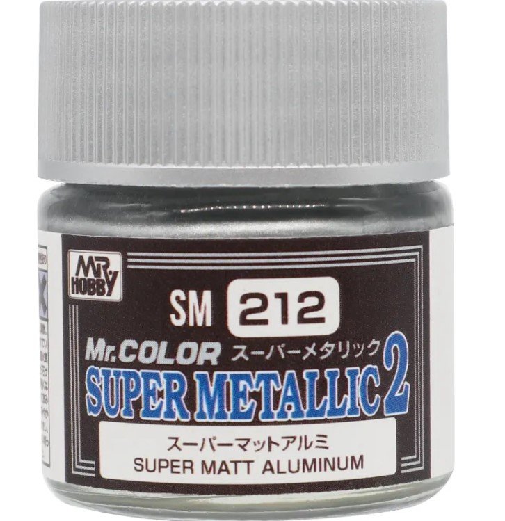 Mr.Hobby SM212 - Mr.Super Meatallic Super Matt Aluminium (10ml)