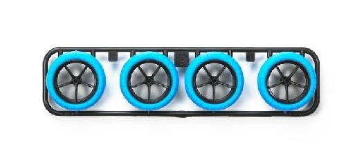 Tamiya 94960 - JR Hard Arched Tires (Blue) - w/Carbon Reinforced Large Diameter Wheels