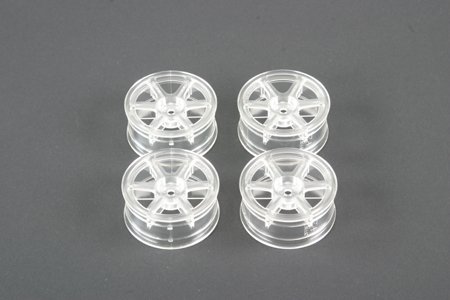 Tamiya 49402 - M-Narrow 6-Spoke Wheels (+2)(Clear)