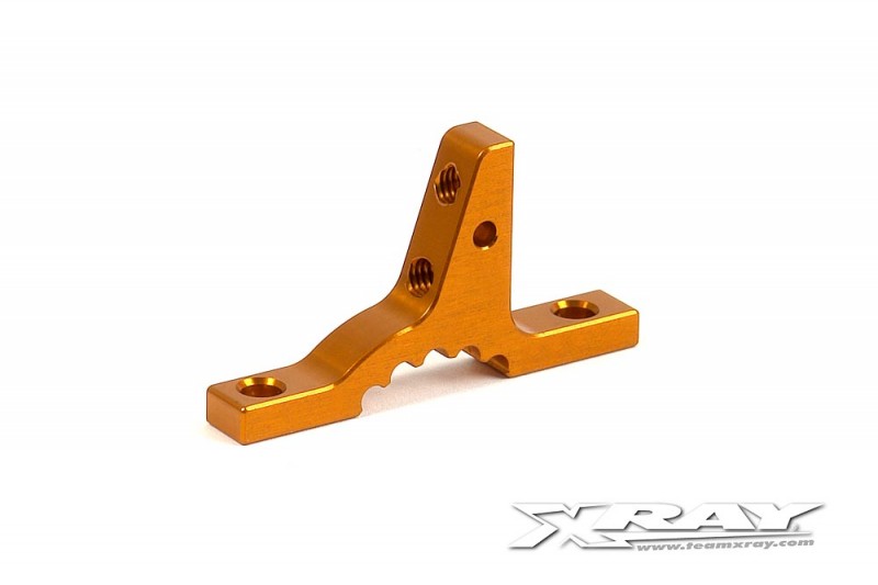 XRAY 302024-O T3 Aluminium minium Upper Clamp For Bulkheads - Orange