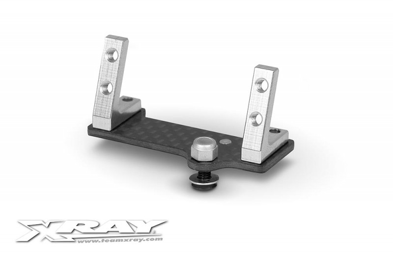 XRAY #376216 Center Graphite Servo Mount + Aluminium minium Stands - Set (Micro)