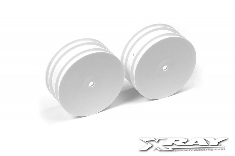 XRAY 369910 4WD Front Wheel Aerodisk with 14mm Hex - White - V2 (2)