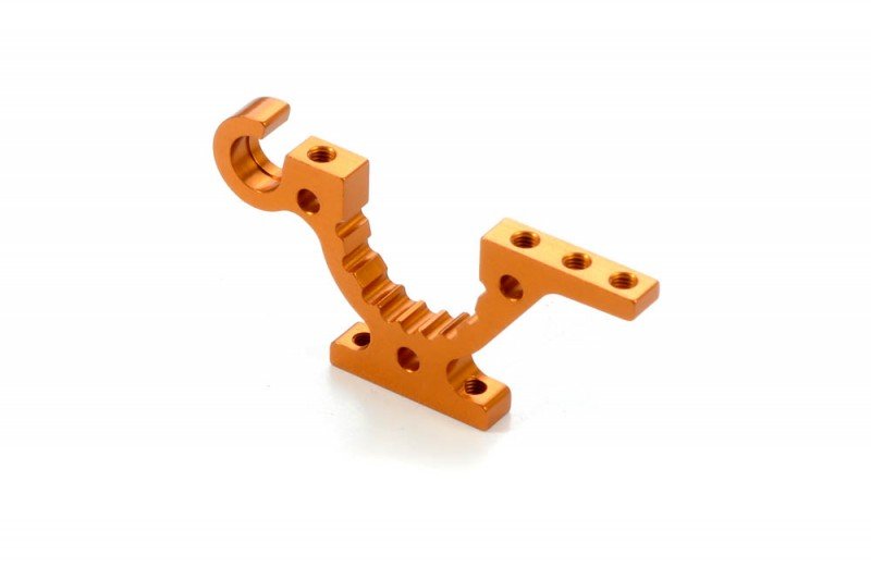 XRAY 302761-O T4 Aluminum Lower Adjustment Bulkhead Front L/Rear R - Orange