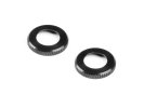 XRAY 308355-K - XLP Aluminium Shock CAP-NUT - Black (2)