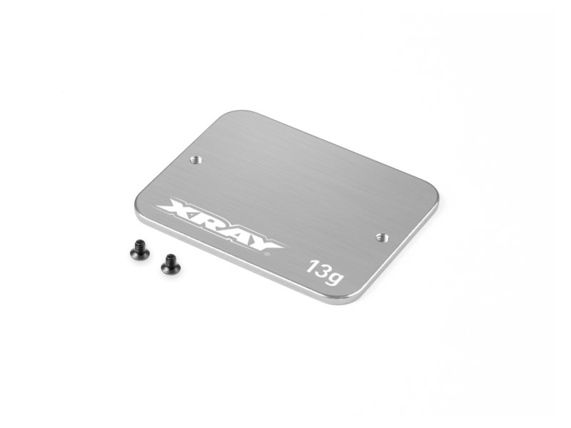 XRAY 326153 - Stainless Steel Weight Under Servo FOR 1-PIECE Chassis 13g