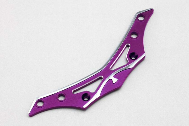 Yokomo Y2-P001BA Aluminum front bumper brace (purple/Bevel edge) for YD-2