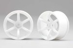 Yokomo RP-6213W6A RP Drift Wheel 6spoke 01 offset 6 White