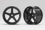 Yokomo RP-6113B6A RP Drift Wheel 5spoke 01 offset 6 Black