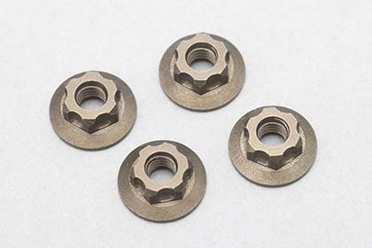 Yokomo ZC-N4FLTA M4 Serrated Flange Nut-11mm Thin type