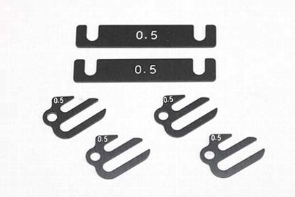 Yokomo B7-SS05A 0.5mm Aluminum Sus-mount spacer for BD7