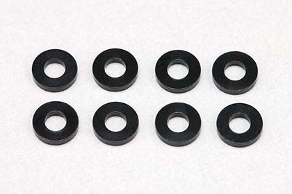 Yokomo ZC-A2510BA ?2.5x?5.0x1.0mm Aluminum shim (Black/8pcs)