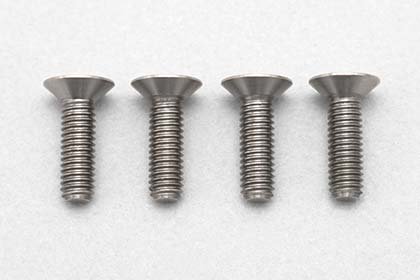 Yokomo RP-042-10A M3x10mm High Precision Cutting Titanium flat head socket screw